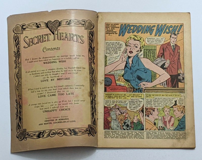 Secret Hearts #16 (Jul 1953, DC) Good 2.0 