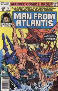 Man from Atlantis #5 VG ; Marvel | low grade comic based on TV series - Bill Man