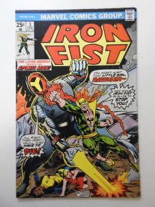 Iron Fist #3 (1976) VG- Condition! MVS intact!