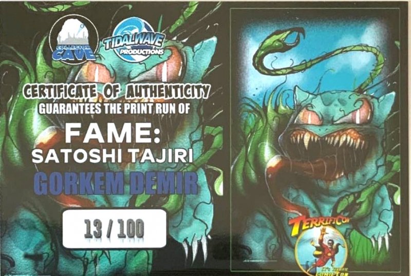FAME: SATOSHI TAJIRI TERRIFICON GORKEM SQUIRTLE/BULBA VIRGIN/FOIL COVERS SET.