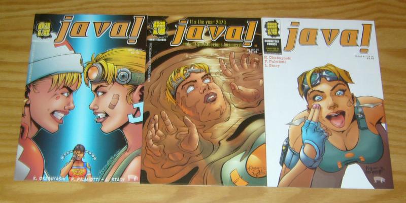 Java! #1-3 VF/NM complete series - in the year 2073, coffee is serious business