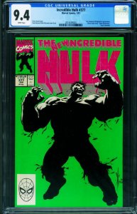 Incredible Hulk #377  1990 - Marvel -CGC 9.4 - Comic Book-2014539024