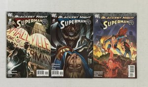 Blackest Night: Superman #1-3 Complete Series Lot Of 3