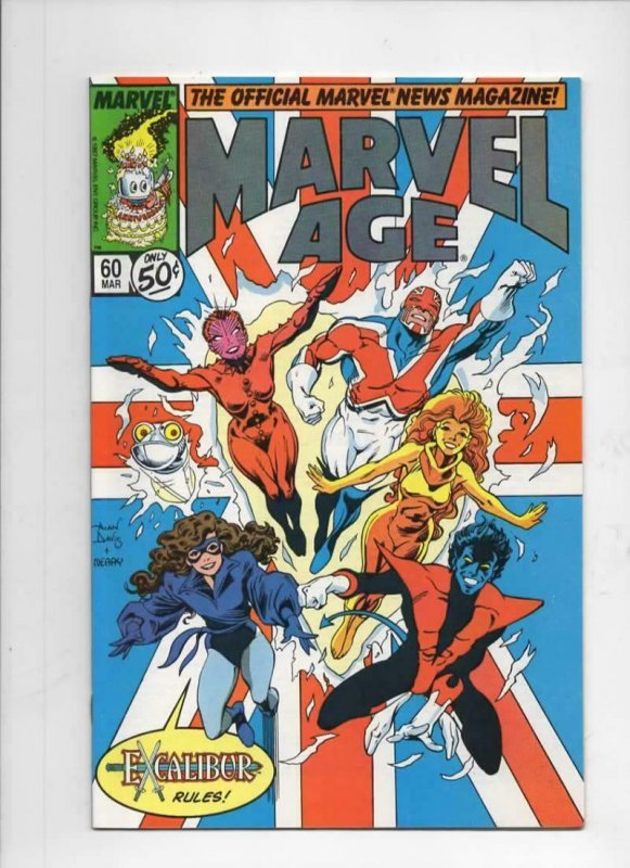 MARVEL AGE #60, VF/NM, ExCalibur, 1985 1988 more Marvel in store