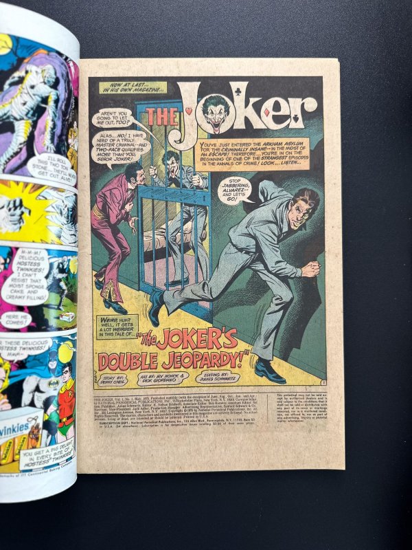 The Joker #1 (1975) - [KEY] 1st Solo Title of The Joker - VF+