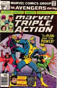 Marvel Triple Action #34 GD ; Marvel | low grade comic Avengers 42 reprint