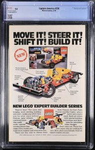 CAPTAIN AMERICA #230 1979 MARVEL CGC 9.0 HULK WHITE PAGES