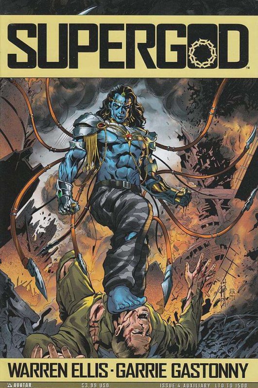 Supergod (Warren Ellis' ) #4C VF/NM; Avatar | Auxiliary (ltd to 1500) - we combi 