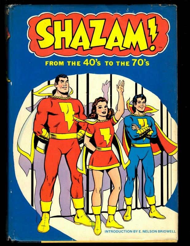 Shazam From The 40's To The 70's Harmony Books HARDCOVER Graphic Novel 1977 NE3