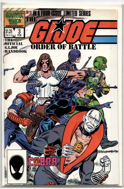 The G.I. Joe Order of Battle #3 (1987) G.I. Joe