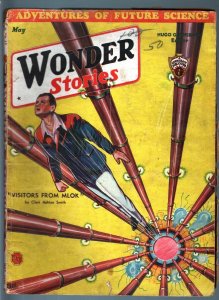 WONDER STORIES 1933 MAY-SCI FI PULP-FRANK R PAUL ART! G