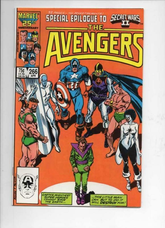 AVENGERS #266, VF+, Sub-Mariner, Captain, 1963 1986, more Marvel in store