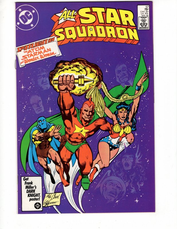 All-Star Squadron #57 Golden Age Wonder Woman Starman The Atom