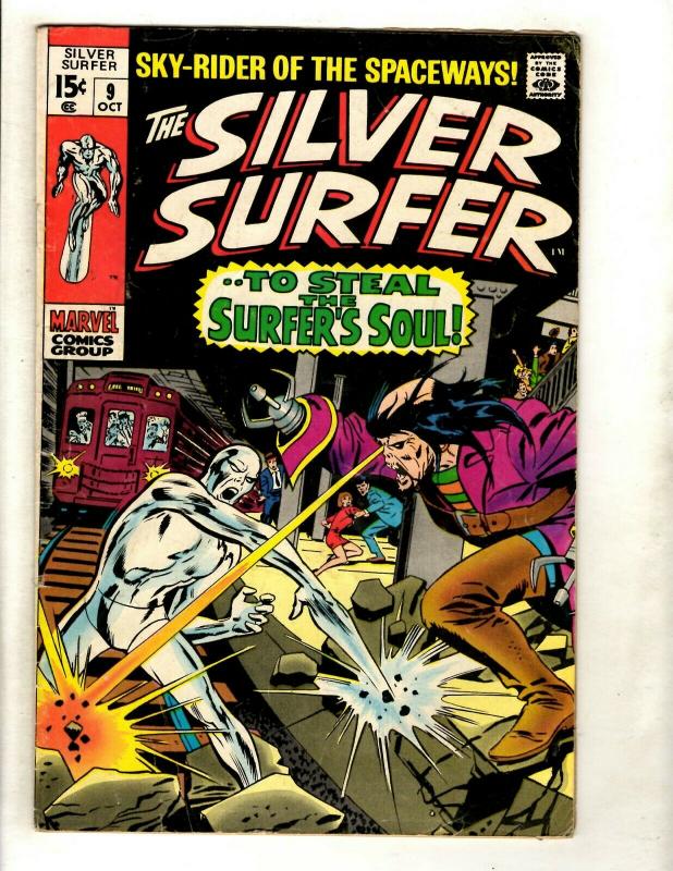 Silver Surfer # 9 FN Marvel Comic Book Avengers Fantastic Four Galactus GK1