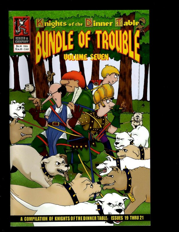 Lot Of 9 Bundle Of Trouble Comic Books # 1 2 3 4 5 6 7 8 9 Knights Dinner Ta GB4