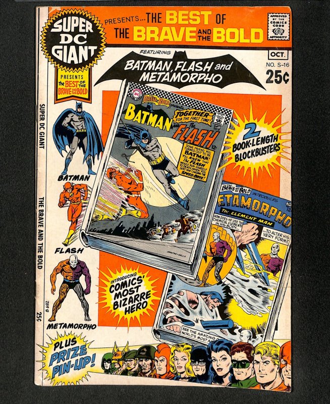 Super DC Giant #16 S-16 Brave and the Bold Batman Flash!