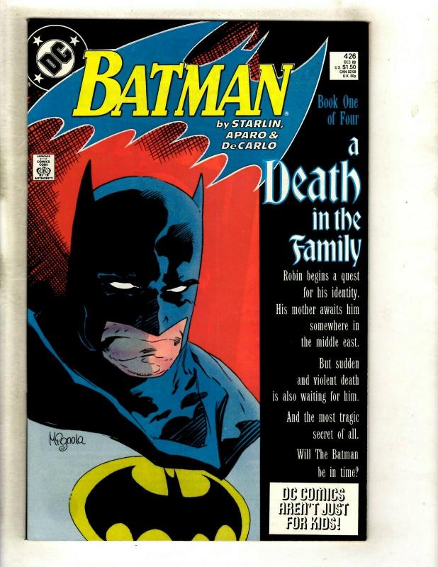 Lot Of 4 Batman DC Comic Books # 426 427 428 429 NM Range Death Of Robin GK5