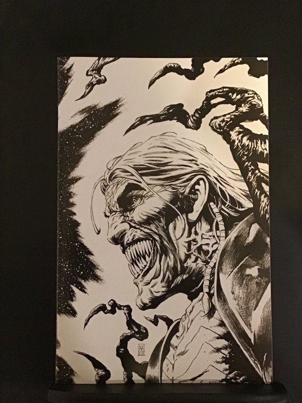 Venom #29 Valerio Giangiordano B&W Virgin Sketch Cvr limited to 1000