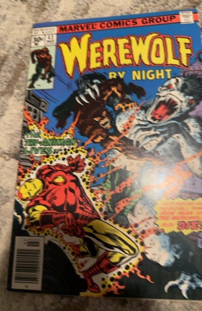 Werewolf by Night #43 (1977)guest starring ironman