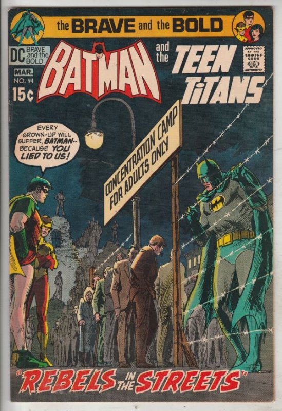 Brave and the Bold, The #94 (Mar-71) VF High-Grade Batman, Teen Titans