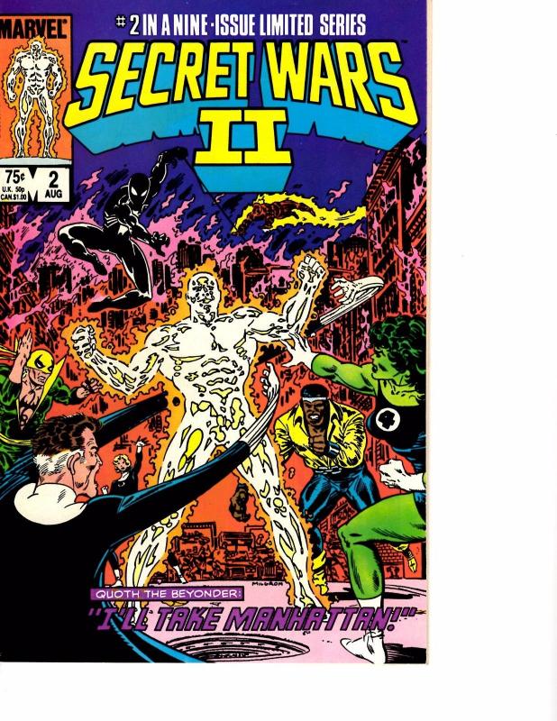 Lot Of 4 Secret War II Marvel Comic Books #1 2 3 9  AK5