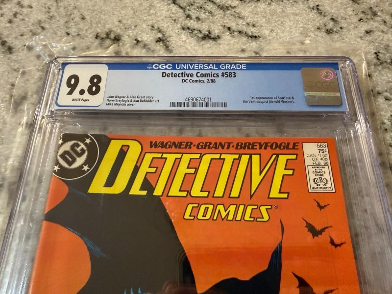 Detective Comics # 583 CGC Graded 9.8 DC Comic Book Scarface Ventriloquist JH25