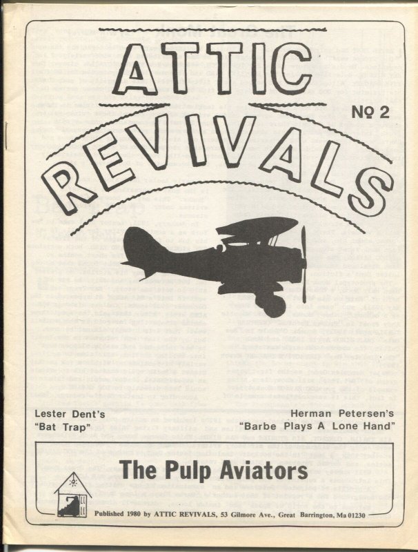 Attic Revials #2 1980-Pulp aviators-Bat Trap by Lester Dent-FN