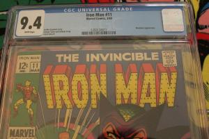 Iron Man #11 (Marvel, 1969) CGC NM 9.4 White pages