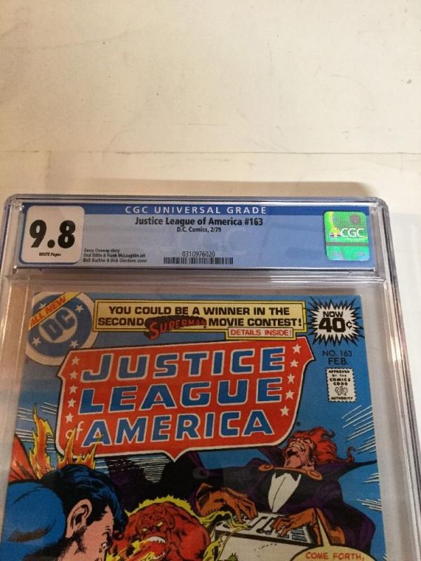 Justice League Of America 163 Cgc 9.8 White Pages Gerry Conway Story