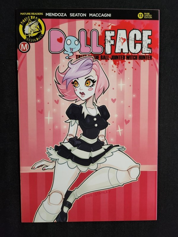 Dollface 3PC #13 - Joe Stanley Reg & Tattered + Dan Mendoza Reg Var (9.2ob) 2018