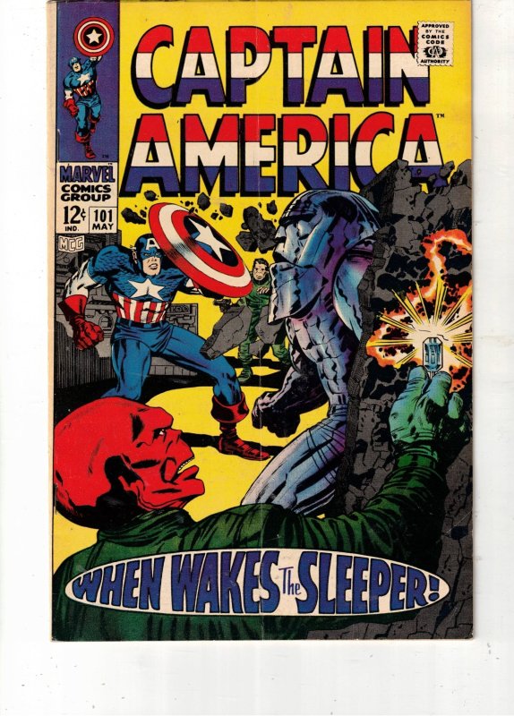 Captain America #101 (1968) 2nd Silver Age Kirby! PRICE DROP! VF+ LYNCHBURG CERT