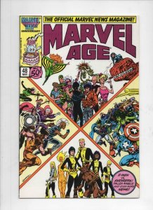 MARVEL AGE #48, VF, X-men vs Avengers, 1985 1987 more Marvel in store