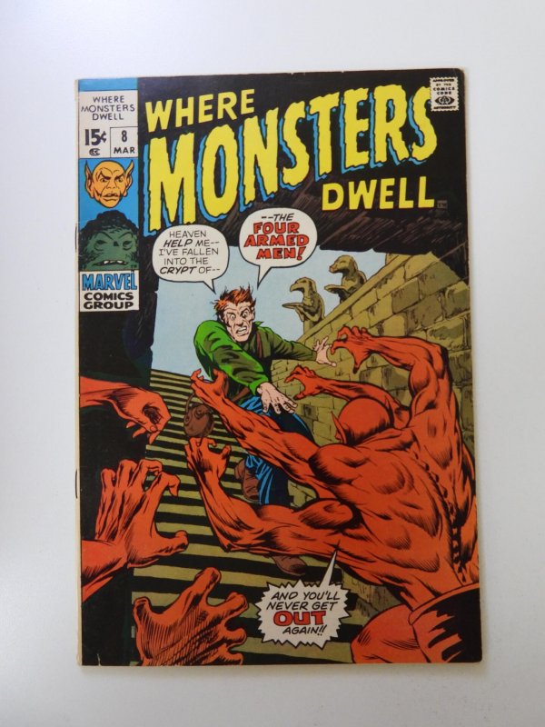 Where Monsters Dwell #8 (1971) FN condition