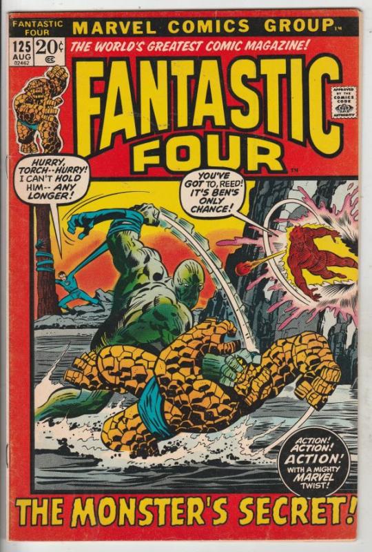 Fantastic Four #125 (Aug-72) FN Mid-Grade Fantastic Four, Mr. Fantastic (Reed...