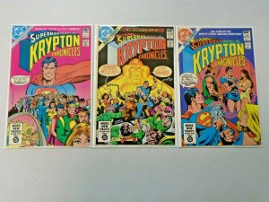 Superman The Krypton Chronicles Set #1-3 8.0 VF (1981) 