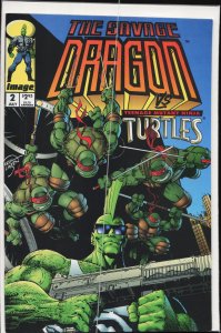 Savage Dragon #2 (1993) Teenage Mutant Ninja Turtles