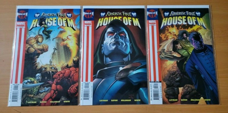 Fantastic Four House Of M 1-3 Complete Set Run! ~ NEAR MINT NM ~ 2005 Marvel