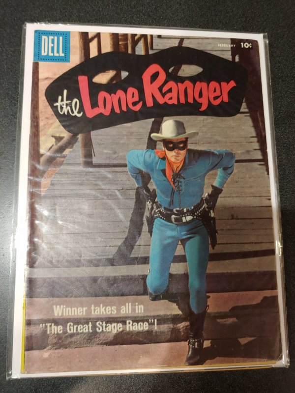 Lone Ranger #116 1958-Dell-Clayton Moore photo cover
