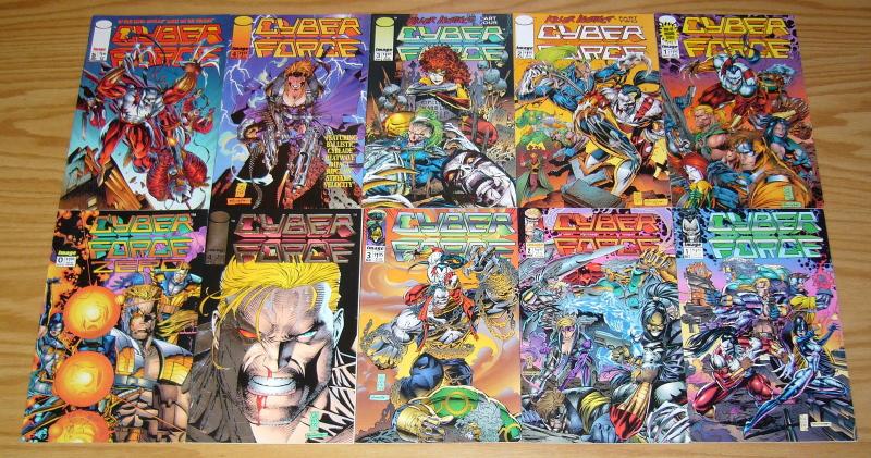 Cyberforce #0 & 1-4 VF/NM complete series + vol. 2 #1-35 +annual 1-2 + (11) more