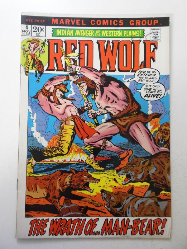 Red Wolf #4 (1972) FN+ Condition! ink fc