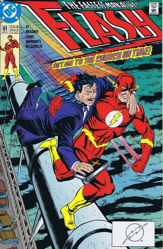 Flash #61 ORIGINAL Vintage 1992 DC Comics | Comic Books - Modern