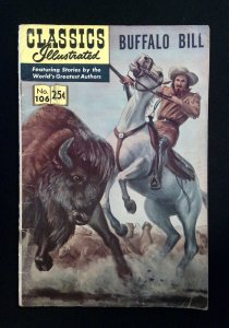 Classics Illustrated: Buffalo Bill #106  Gilberton Comics 1969 Fn-  Hrn169