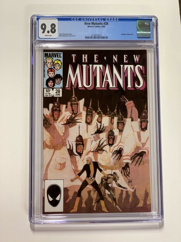 New Mutants 28 Cgc 9.8 White Pages Marvel X-men Copper Age
