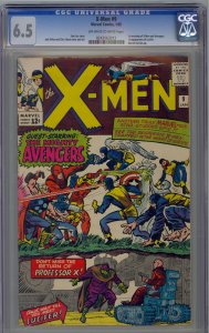 X-Men #9 1965 Marvel Comics CGC 6.5 1st app Lucifer 1st meeting Avengers