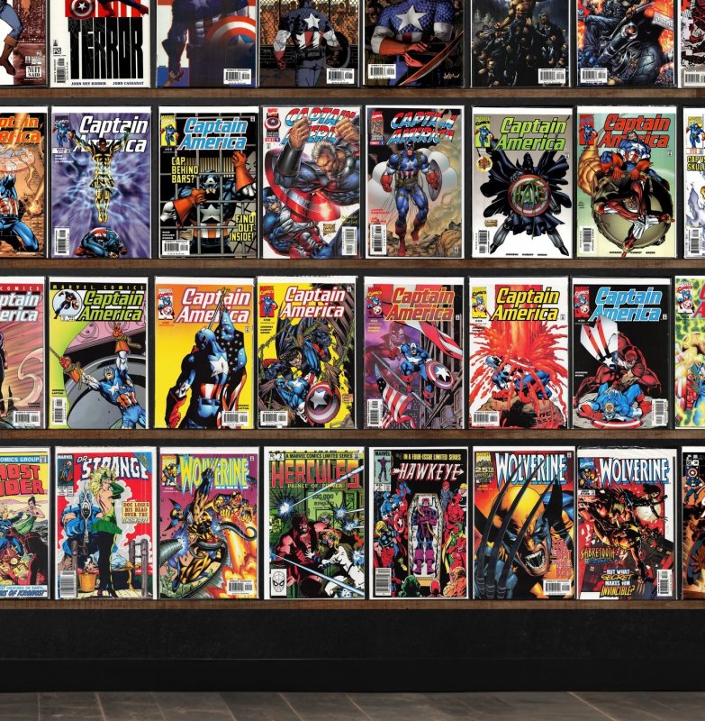 Huge Lot 150+ Comics with Captain America, Wolverine, Ghost Rider & More!