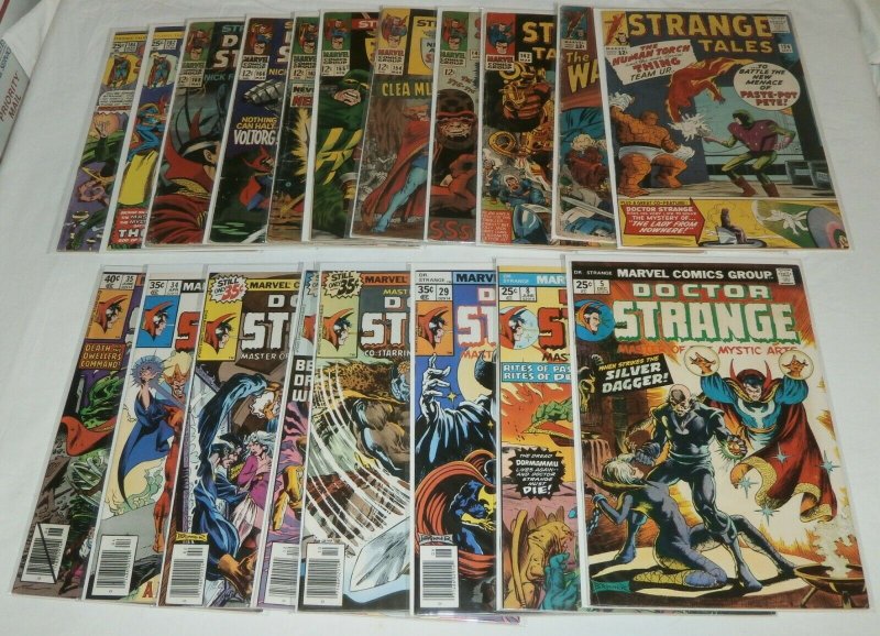 Strange Tales V1 #124,134,142,143 + Doctor Strange V2 #5,8+ comic book lot of 38