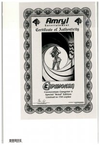 CAVEWOMAN GANGSTER #3 SPECIAL “BOND’’ EDITION W/COA.