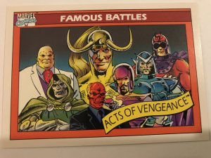 ACTS OF VENGEANCE #105 : 1990 Marvel Universe Series 1 card, NM/M