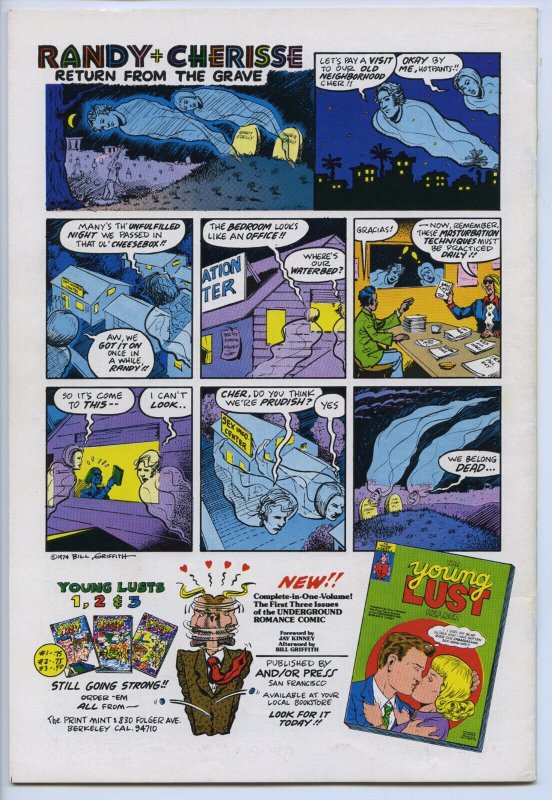 YOUNG LUST #4 - 6.5, WP - Comix - 1st print - Full color issue- Crumb