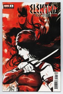 Elektra Black White & Blood #1 Andolfo Variant Cvr (Marvel, 2022) NM